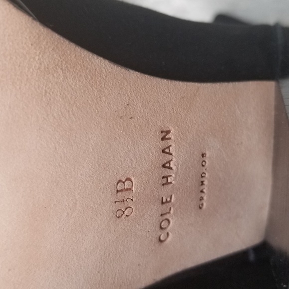 Cole Haan Black Suede Boots - Picture 6 of 8